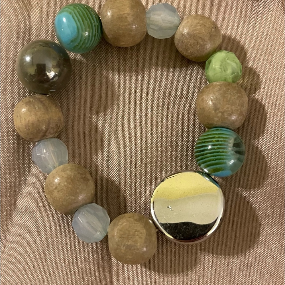 Luna Stone Bead Bracelet with Meaning, Natural Matte Amazonite Stone Beads